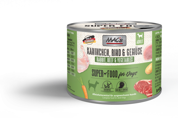 MAC's DOG Kaninchen & Gemüse 200g