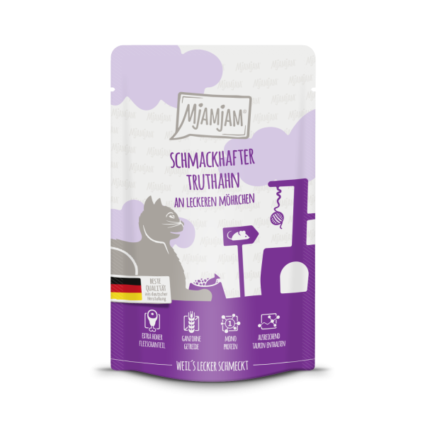 MjAMjAM Katze Truthahn+Möhre 125gP
